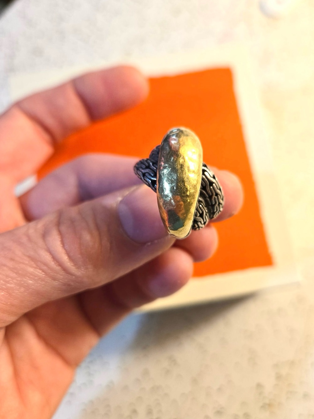 JOHN HARDY CLASSIC CHAIN CROSSOVER RING - Picture 7 of 11